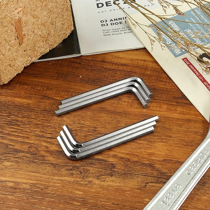 Piutouyar 4mm Hex Key Allen L Shaped Wrench, Small Hexagon Head Replacement for Bike & Furniture Repair (10Pcs)