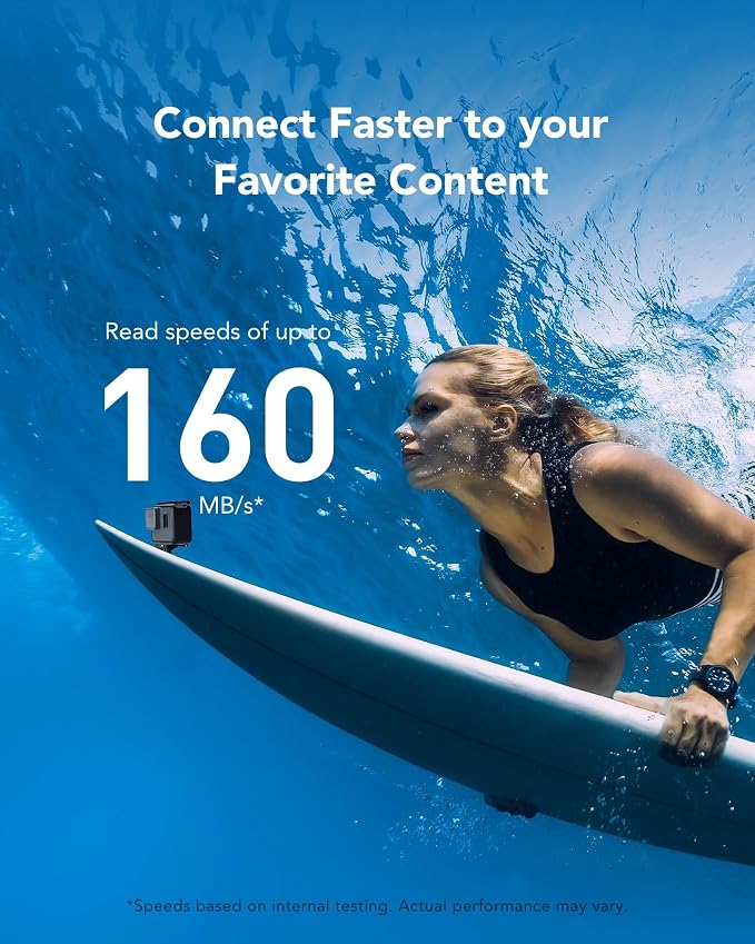 Lexar 2TB Blue Micro SD Card Up to 160MB/s, microSDXC UHS-I Memory Card