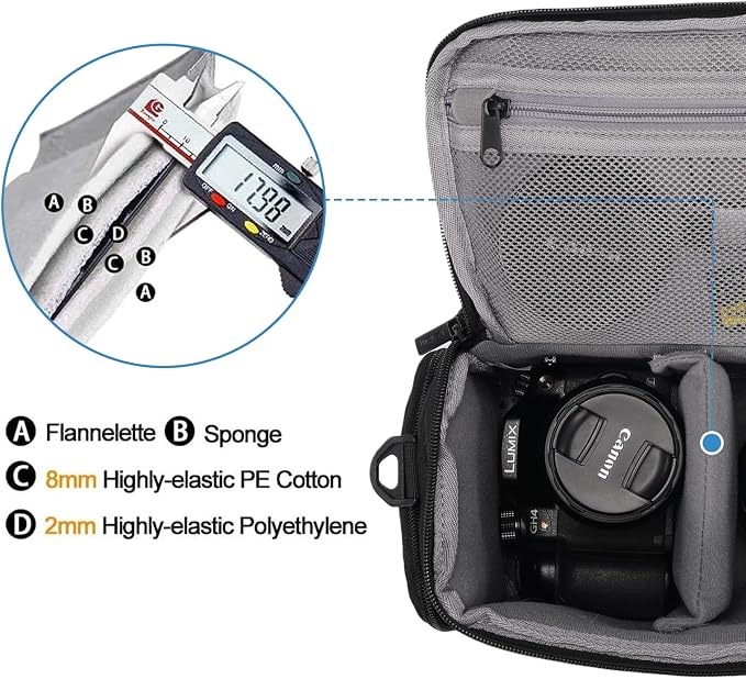 CADeN Camera Shoulder Crossbody Bag Case Compatible