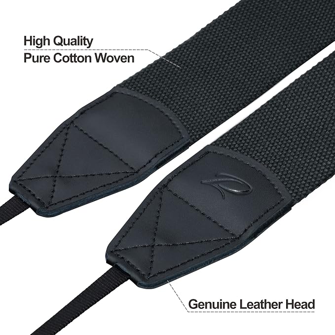 Padwa Lifestyle Black Camera Strap