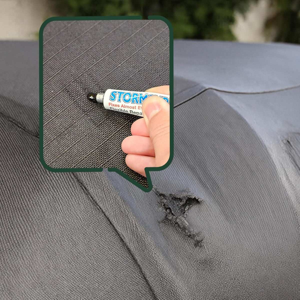 Stormsure Car Roof Repair Kit in Black - Durable, Waterproof Fix for Leaks and Tears, Ideal for All Vehicle Types