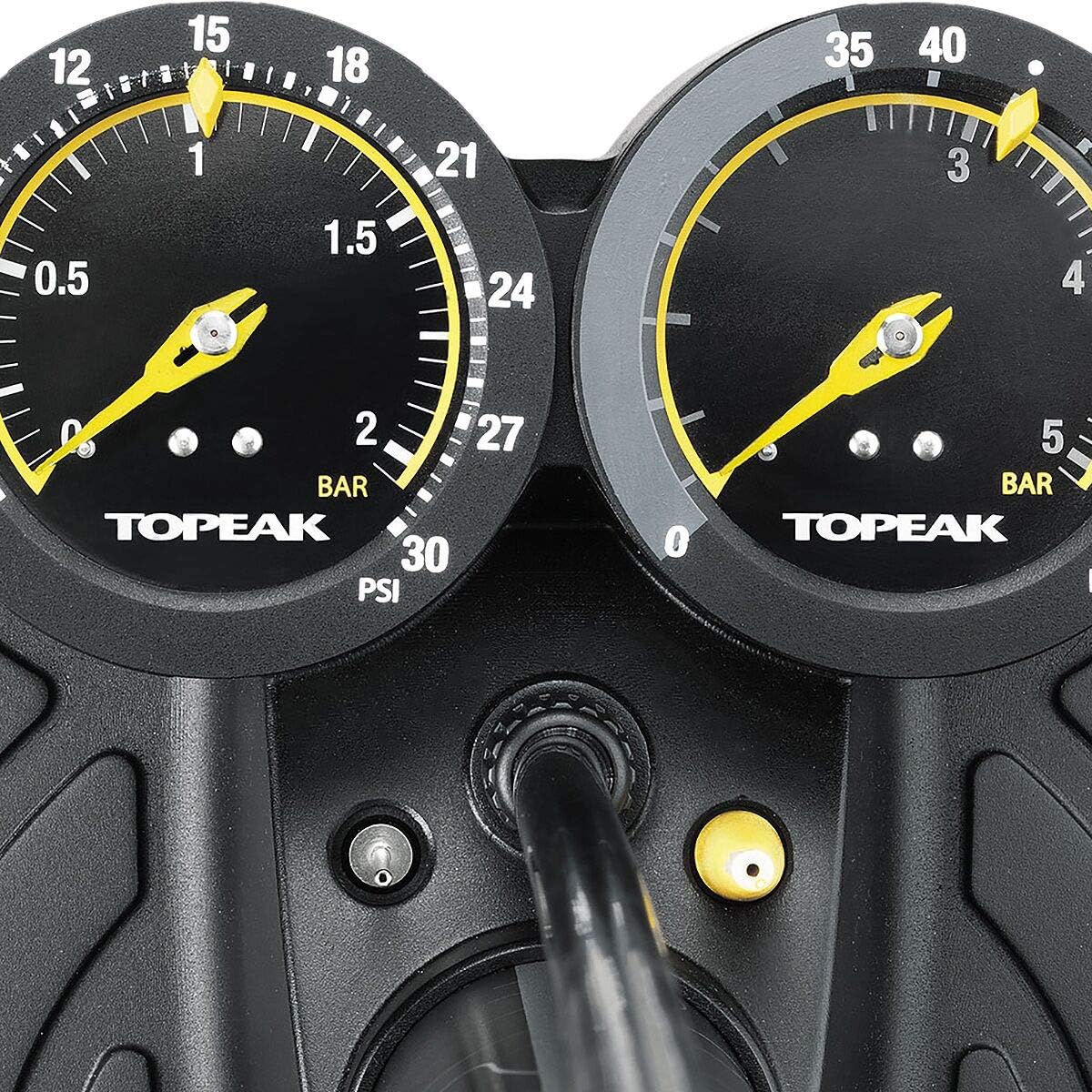Topeak JoeBlow Dualie - High-Performance Bike Pump for Presta & Schrader Valves | Durable & Compact Design