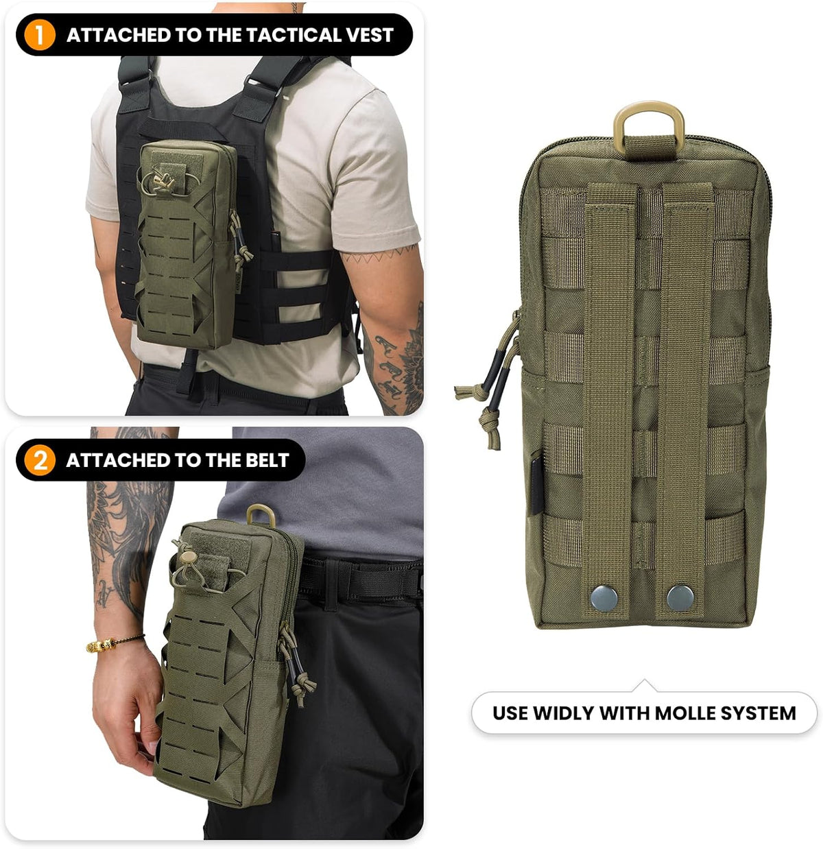 EXCELLENT ELITE SPANKER Tactical EDC Pouch Molle Utility Tool Pouches