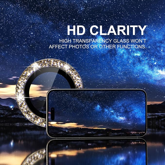 Choiche Compatible for iPhone 15 Pro/iPhone 15 Pro Max Camera Lens Protector