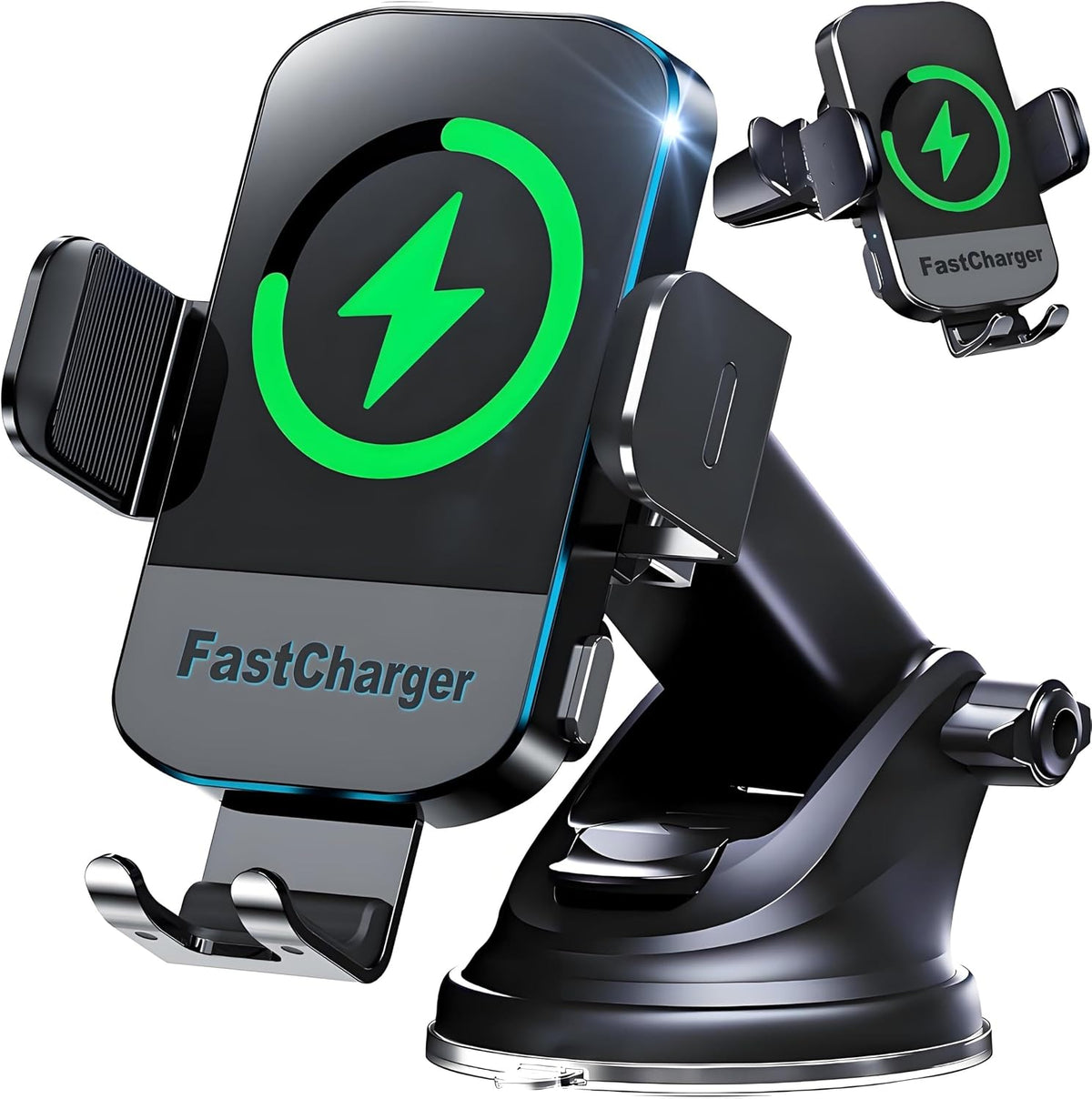 Wireless Car Charger, 15W Fast Charging Car Phone Holder