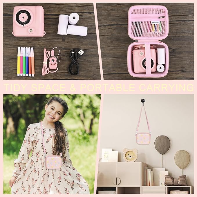 Kids Instant Print Camera Case Compatible