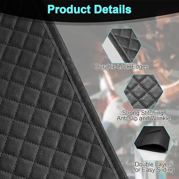 Rolling Creeper Mat,Under Car Repair Garage Mat, 58"X28",Made Available for Self-Driving Tour, Long-Haul Truck for Working On The Ground, Foldable Mechanics Mat for Low Clearance