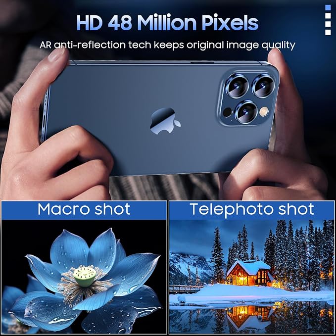 Uyiton Compatible with iPhone 15 Pro/iPhone 15 Pro Max Camera Lens Protector