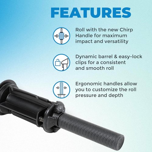 Chirp Focus Muscle Roller Handle - Deep Tissue Massager for Neck, Shoulder & Back Pain | 15.5" (39cm)