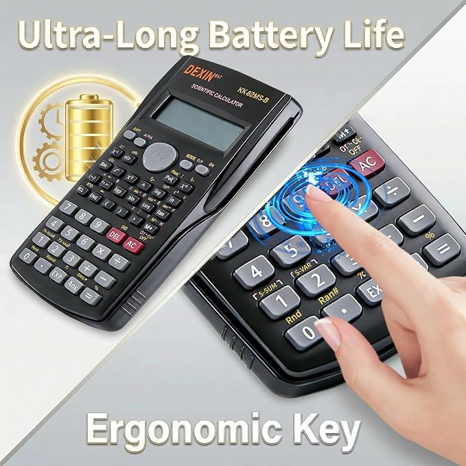 24 Pack Scientific Calculators, 2 Line Engineering Large Display Scientific