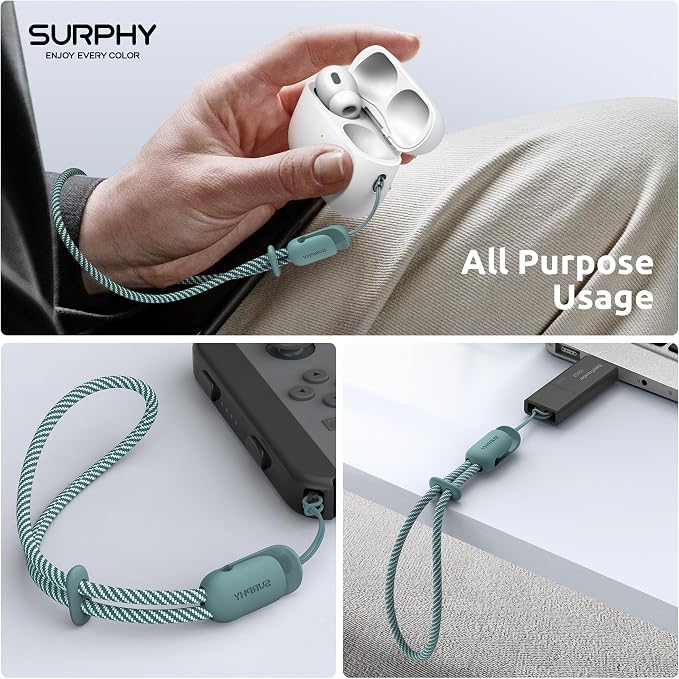 SURPHY 2 Pack Phone Lanyard for Cellphone Case, Phone Wrist Strap for Case