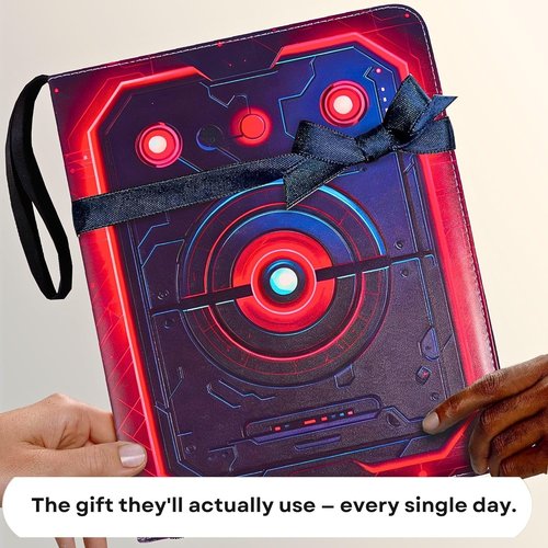 3D Relief Card Binder - Premium PU Leather Trading Card Album with 900 Pockets | Waterproof & Zippered | Perfect Gift for Boys & Girls