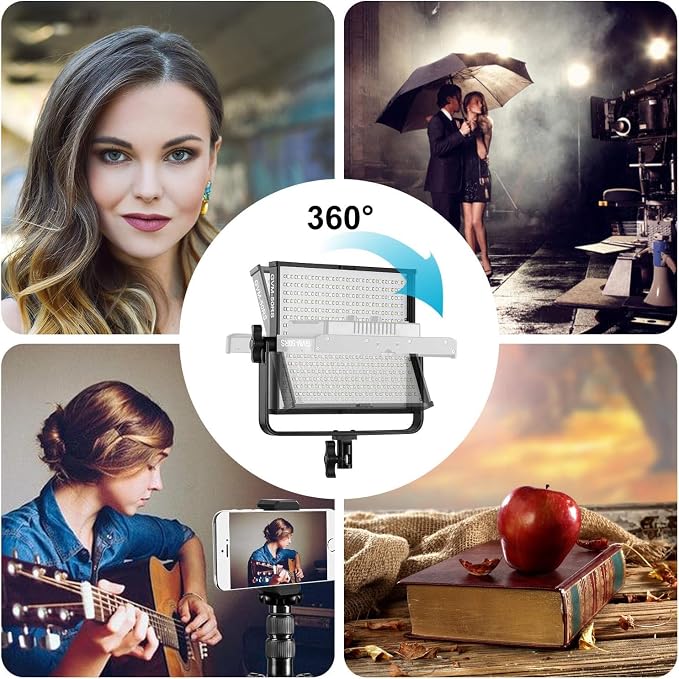 GVM 50RS RGB LED Video Light, 50W Video Lighting Kit