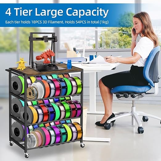 3D Printer Stand with Filament Storage Rack