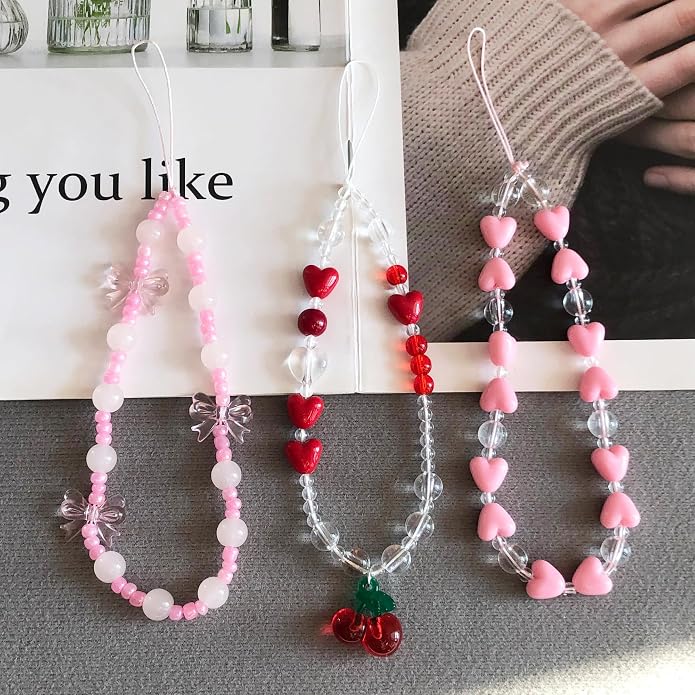 Phone Charm Strap Cute Phone Lanyard Wrist Strap Bracelet Accessories