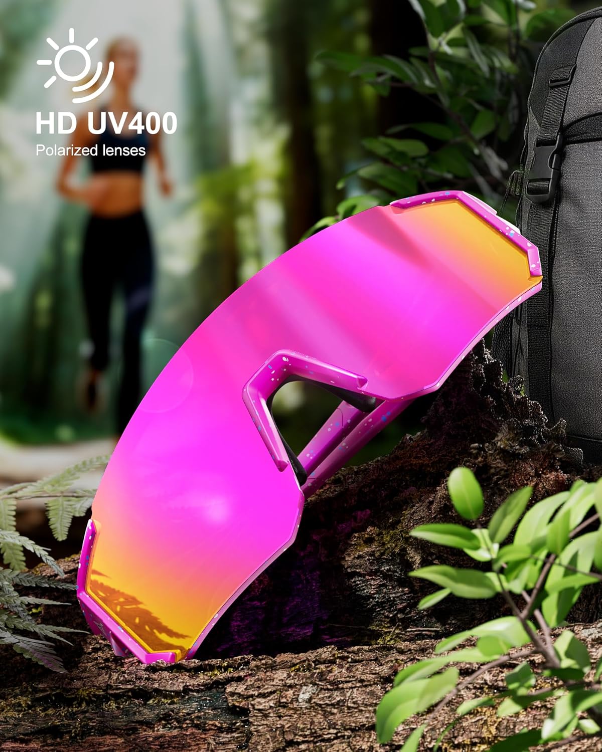 Polarized Sports Sunglasses | UV400 Protection for Men & Women - Ideal for Cycling & Running