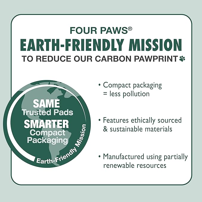 Four Paws Wee-Wee Superior Performance Unscented Pee Pads for Dogs & Puppies, Quilted Leak-Proof Dog Housebreaking Potty Training Floor Protection, 22" x 23", 7 Count