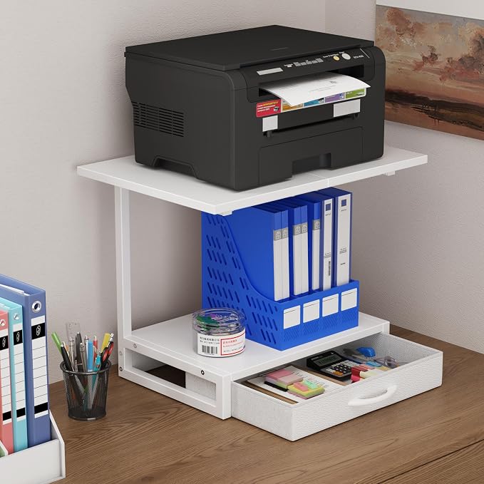 YAOHUOO 2-Tier Desktop Printer Stand