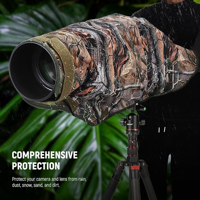 NEEWER PB019 Camera Rain Cover XL Large Waterproof Raincoat Protective Cover