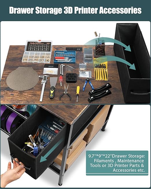 AHOWPD 3D Printer Table with Filaments Storage