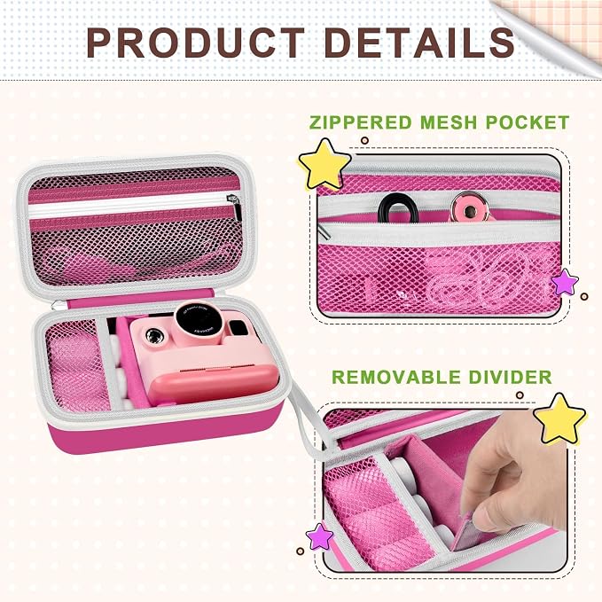 Kids Instant Print Camera Case Compatible