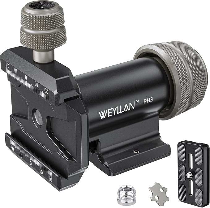 WEYLLAN PH3 MonoGimbal Head for Tripod Monopod, CNC All Metal Side Saddle