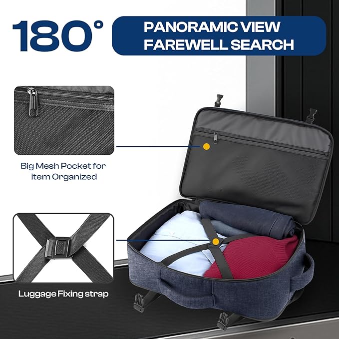 Carry on Backpack, 35L-45L Expanable Travel backpack, TSA Airplane Approved