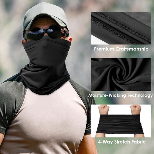 Achiou Neck Gaiter - UV Protection Face Cover Scarf for Men & Women | Soft, Windproof for Hiking & Cycling