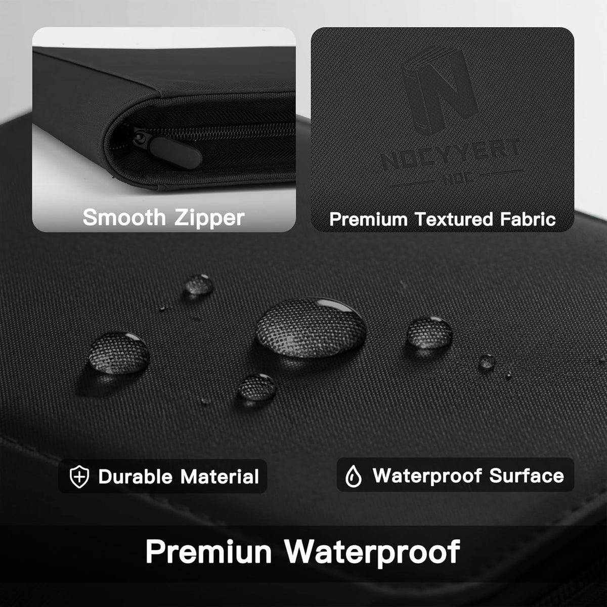Skiennix Toploader Binder - 9 Pocket Card Album with 324 Slots for 3" x 4" Trading & Sports Cards | Black