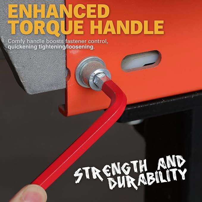 ELEAD Jumbo Hex Key Allen Wrench Set | 13-Piece SAE 5/64"-3/4" | Long Ball End Durable S2 | 4" - 13.5" Long | Automotive | Mechanic | Furniture | Professional Grade Tools
