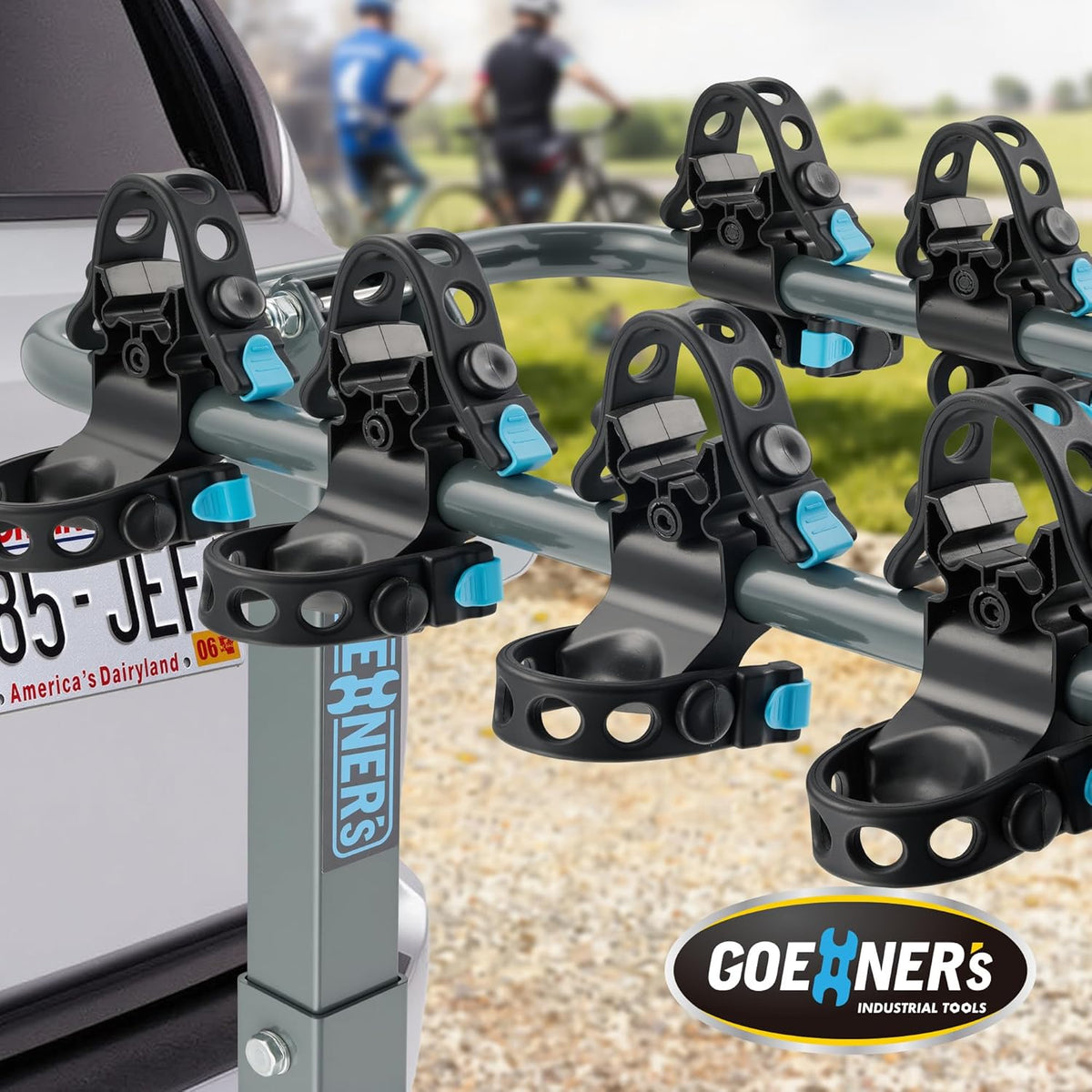 Upgrade 2.0 Hitch Bike Rack - Heavy-Duty Dual Locking Design, 240LBS Capacity | Versatile Hanging Bike Carrier for Car, SUV, Truck & RV with 2” Receiver