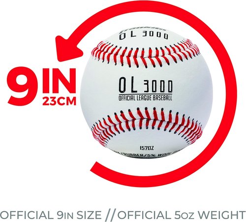 Franklin Sports Official Size Baseballs - Perfect for Practice & Training - 9" | 1 Pack