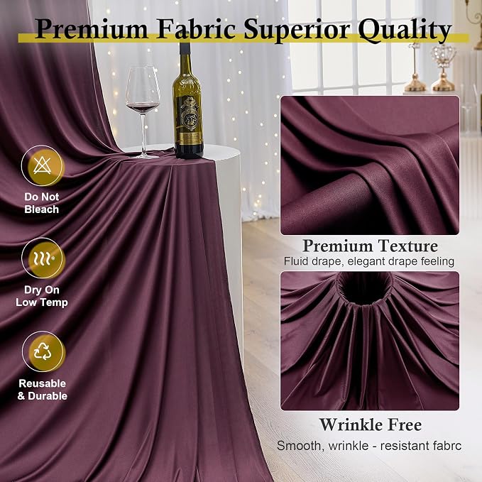 20ft x 15ft Burgundy Backdrop Curtains