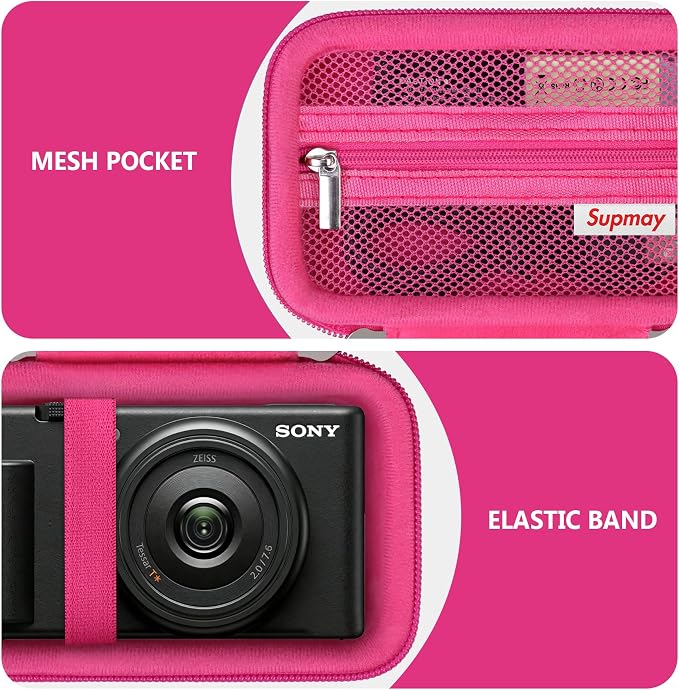Hard Travel Case for Sony ZV-1F / ZV-1 / ZV-1 II Digital Camera, Vlogger Camera