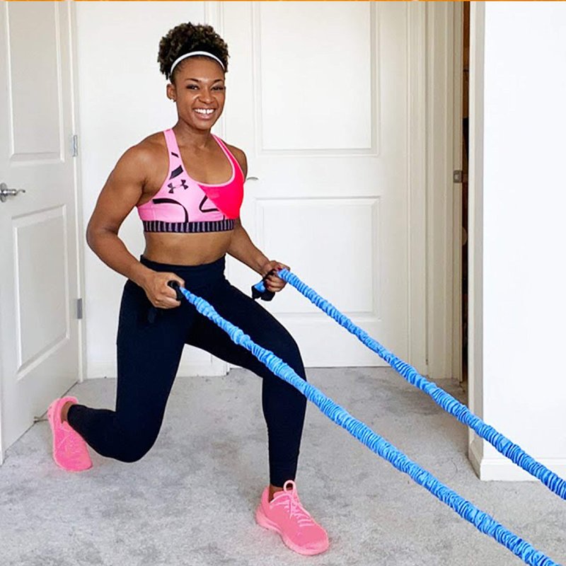 Tone It Up Toning Ropes I Bungee Bands for Arm Strength Training & Full Body Cardio Home Workouts, Travel Resistance Bands