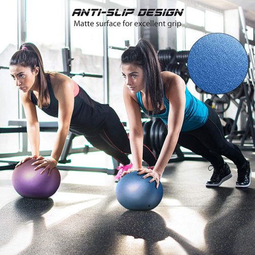 Cikyner 9-Inch Soft Pilates Ball - Mini Exercise Ball for Yoga, Physical Therapy & Balance Training