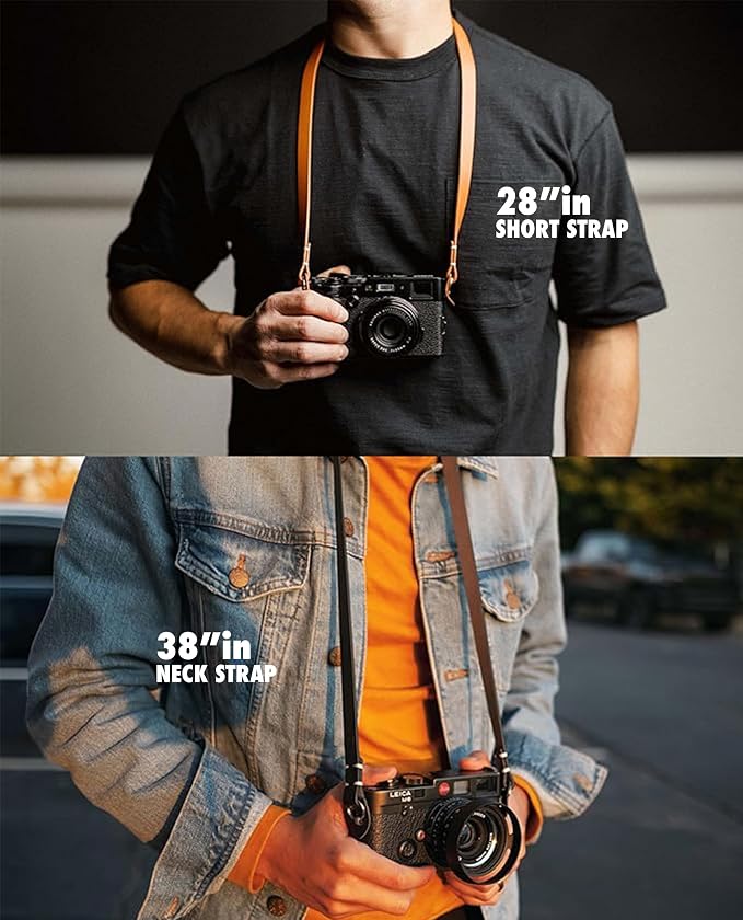 Evergreen Leather Camera Strap – Split Ring