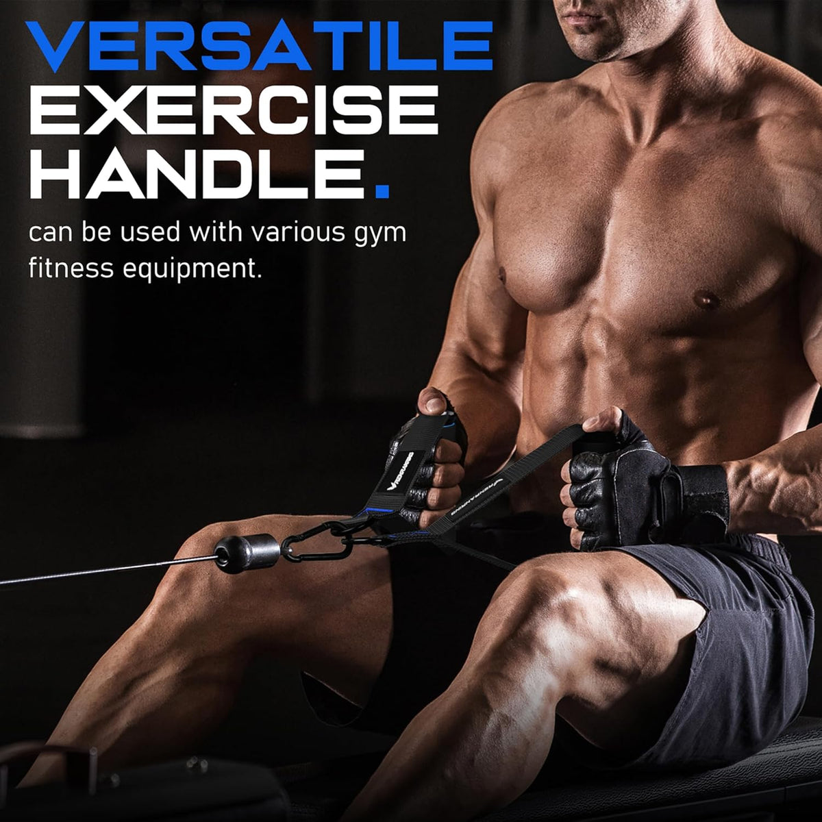 Renranring Gym Exercise Handles - Replacement Attachments for Cable Machines & Resistance Bands | Durable Workout Accessories