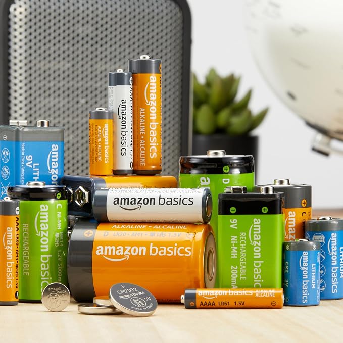 Amazon Basics 6-Pack CR2025 3V Lithium Coin Cell Batteries, Long Lasting Power