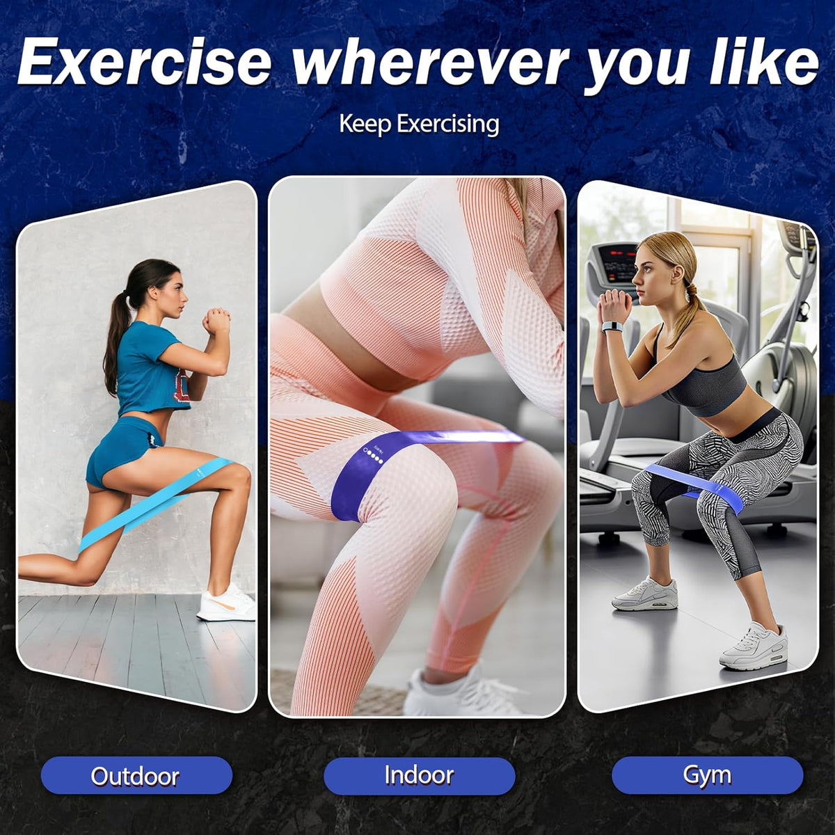 Skiennix Resistance Bands - 5 Levels of Resistance for Yoga, Pilates & Rehabilitation | Includes Woven Bag