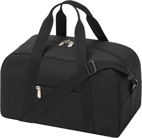 Apenze Small Gym Bag - Lightweight 14-Inch Mini Duffel for Travel & Sports - Black