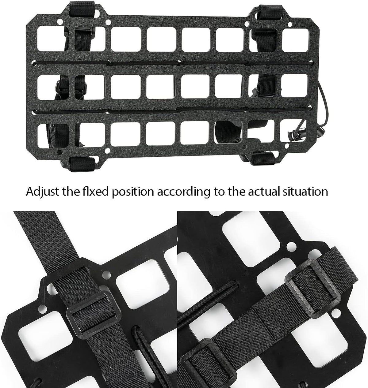 2 Pcs Vehicle Molle Panel Tactical Visor Organizer for Car Visor/Headrest/Seat Back, Gear Holder and Accessories Pouches for EDC Tools