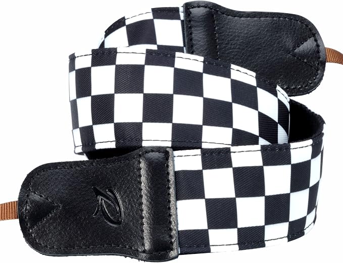 Padwa Lifestyle Black and White Plaid Camera Strap
