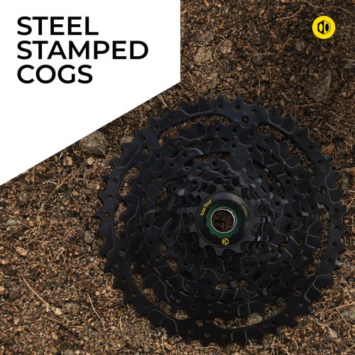 Box Four 8 Speed Bike Cassette 11-42T Black Fits Standard HG Hubs 9/10/11 Speed Cassette for Mountain Bike, Lightweight Bicycle MTB Cassettes, Compatible Bike Cassettes