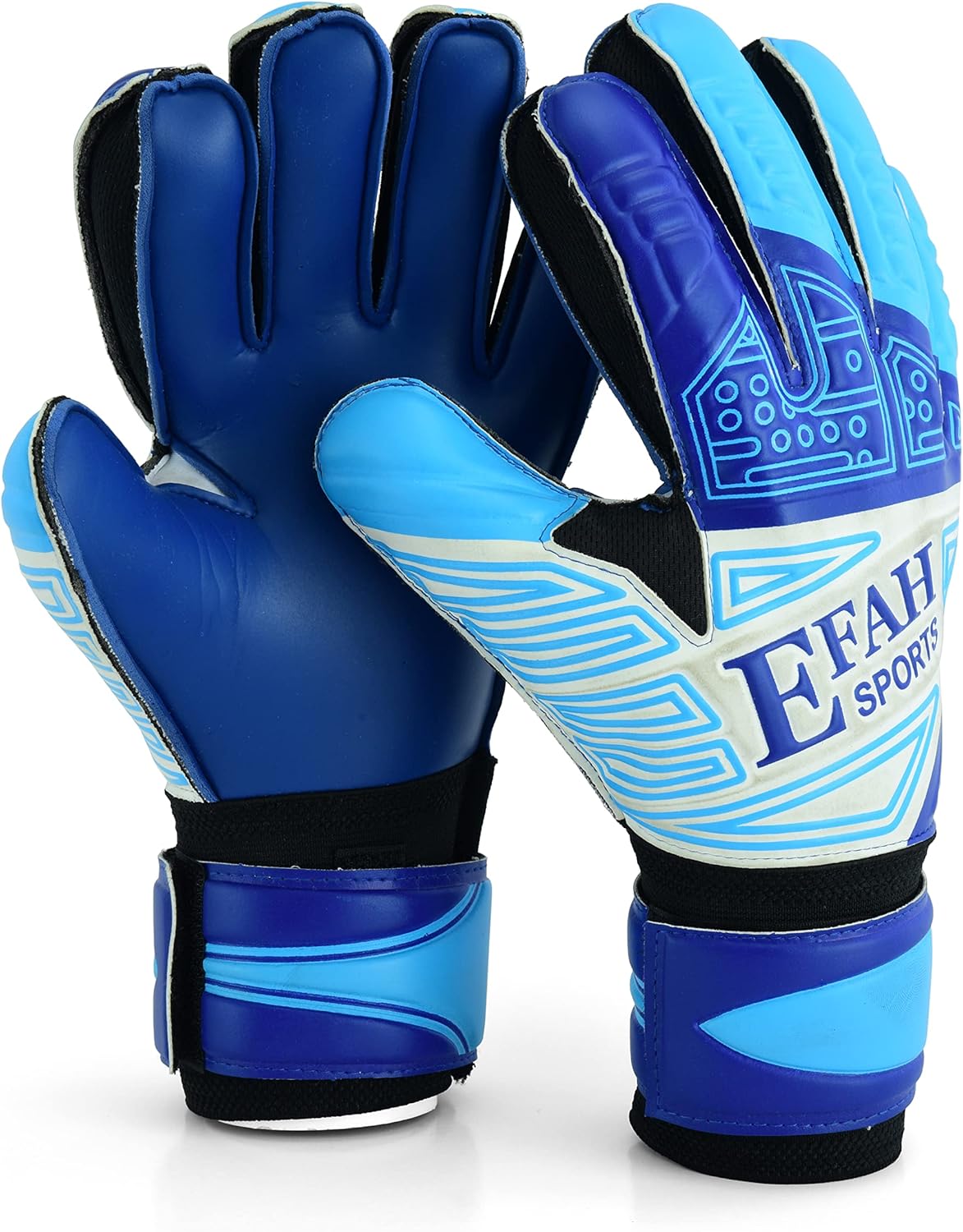 Skiennix Soccer Goalkeeper Gloves - Youth Football Goalie Gloves with Fingersave & Double Wrist Grips