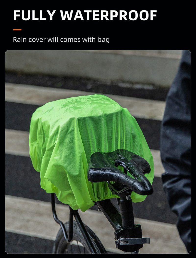 ROCKBROS Bike Rack Bags - 9LHard Shell Bicycle Rear Rack Bag Large Pannier for Bicycle Rear Rack Bags Bike Rear Seat Bag Bike Trunk Bag Ebike Battery Bag Bike Saddle Bag for Rear Rack Bike Accessories
