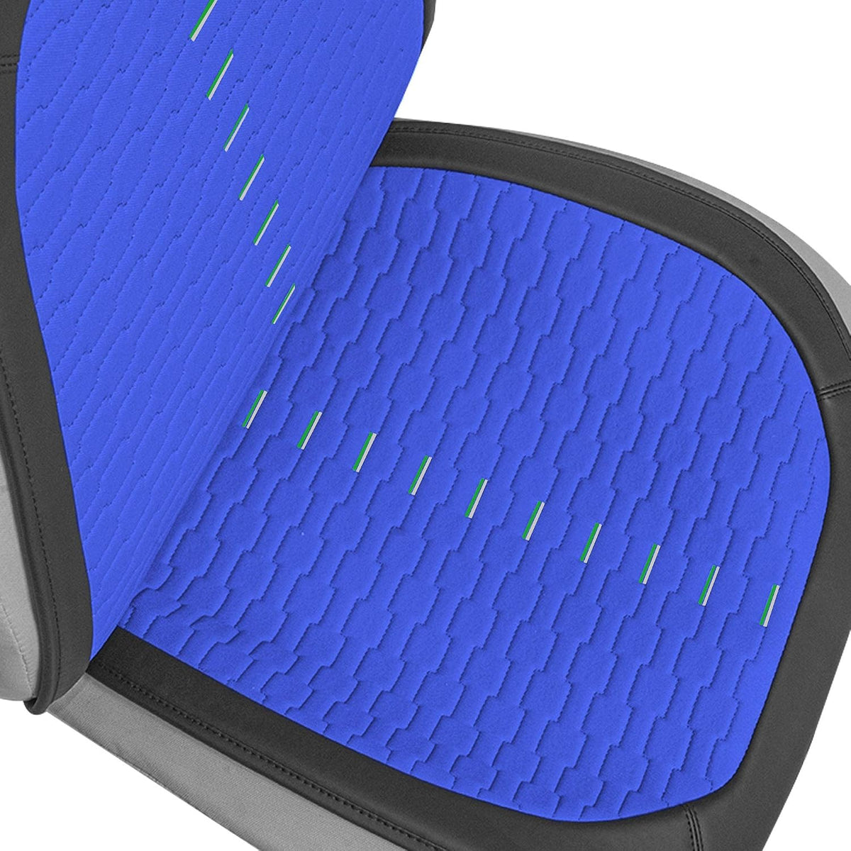 FH Group Front Set Automotive Seat Cushions, Car Seat Covers, Universal Fit, Airbag Compatible Seat Cover for SUV, Sedan, Van, Blue
