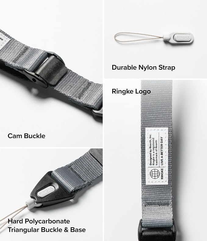 Ringke Cam Buckle Hand Strap Secure Anti-Theft, Anti-Drop Phone Strap