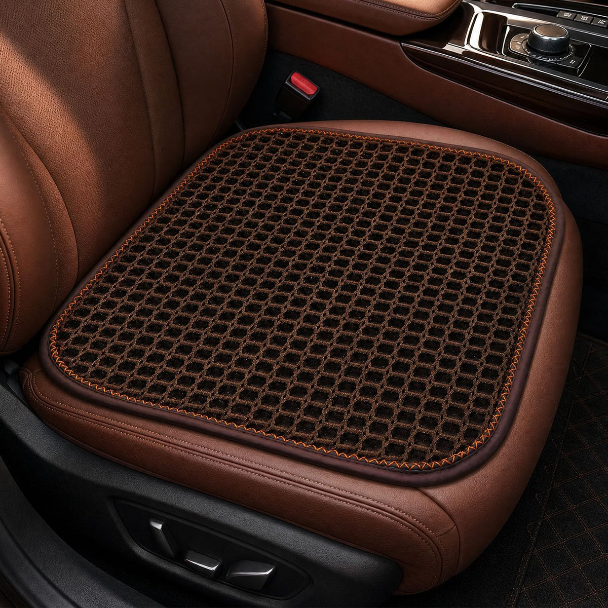 Cool and Breathable 3D air MESH car seat Cushion for Summer, Universal Ventilated Comfortable seat pad, Suitable for sedans, Vans, Pickup Trucks, and SUVs (Black Back cushion-1PCS)