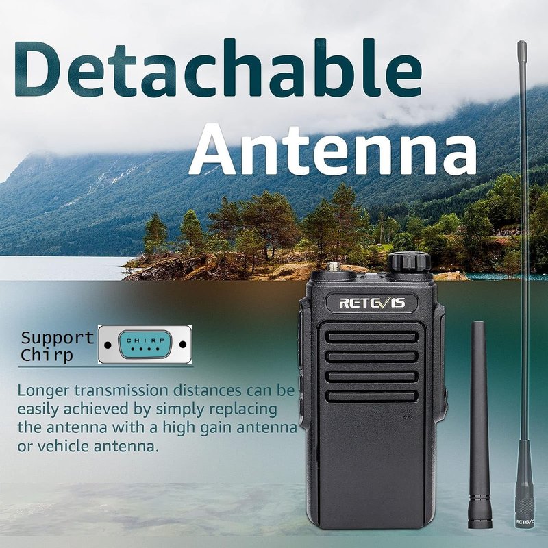 Retevis RT47V MURS Radios, 2 Way Radios with Shoulder Mic, IP67 Waterproof Walkie Talkies, Rechargeable, Walkie Talkie for Hunting, Boating, Fishing, Surfing, Camping(2 Pack)